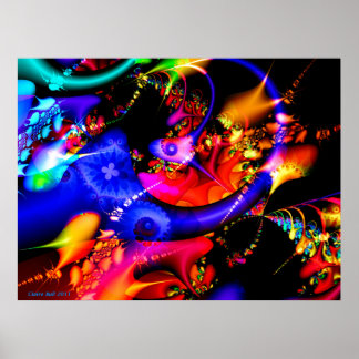 "Under the Sea" Fractal Print Colourful