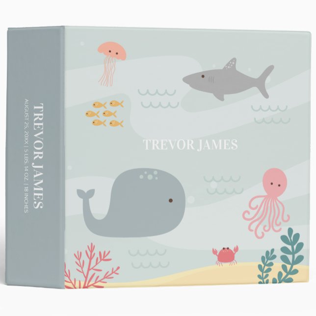 Under The Sea Friends Photo Album Binder (Front/Spine)