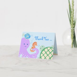 Under the Sea Friends Thank You Card