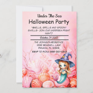 Under The Sea Halloween Party Invitation