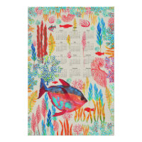 Under the Sea hand drawn watercolor 2026 calendar