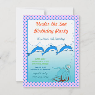 Under the Sea Invitation Birthday Party