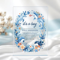 Under the Sea It's a Boy Blue Baby Shower