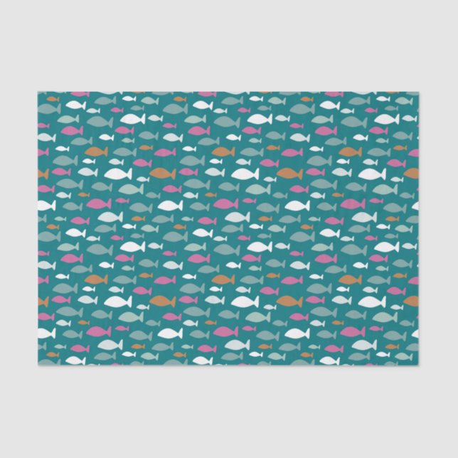 Under the Sea Kids fish pattern Tissue Paper (Front)