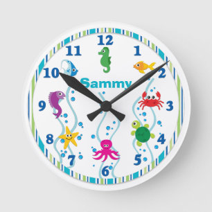 Under the Sea Kids Room Clock
