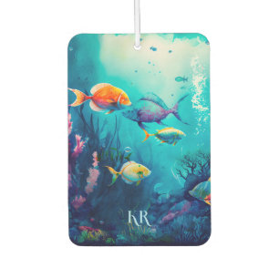 Under the sea landscape background air freshener
