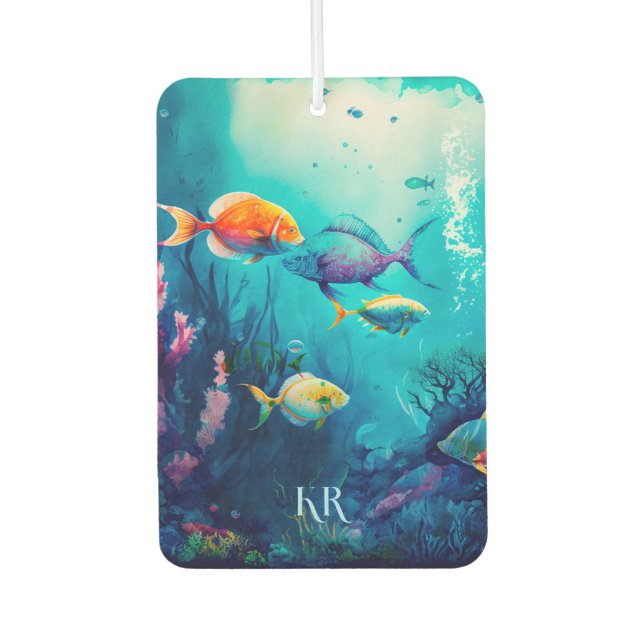 Under the sea landscape background air freshener (Front)