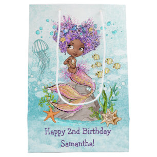 Under the Sea Little Mermaid Birthday Medium Gift Bag