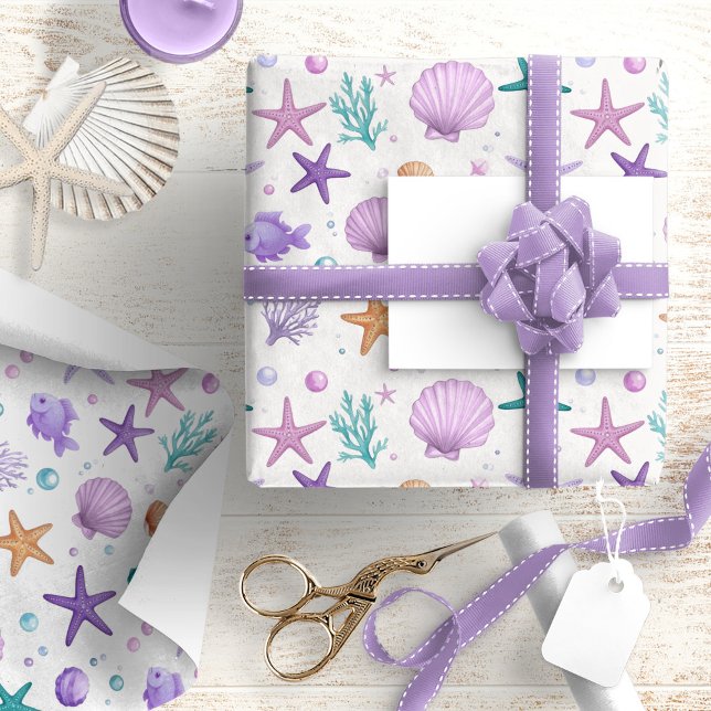 Under the Sea Marine Life Pattern ID1143 Wrapping Paper (Creator Uploaded)