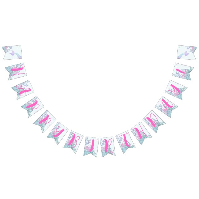 Under the Sea Matching Happy Birthday Bunting Flags (All)