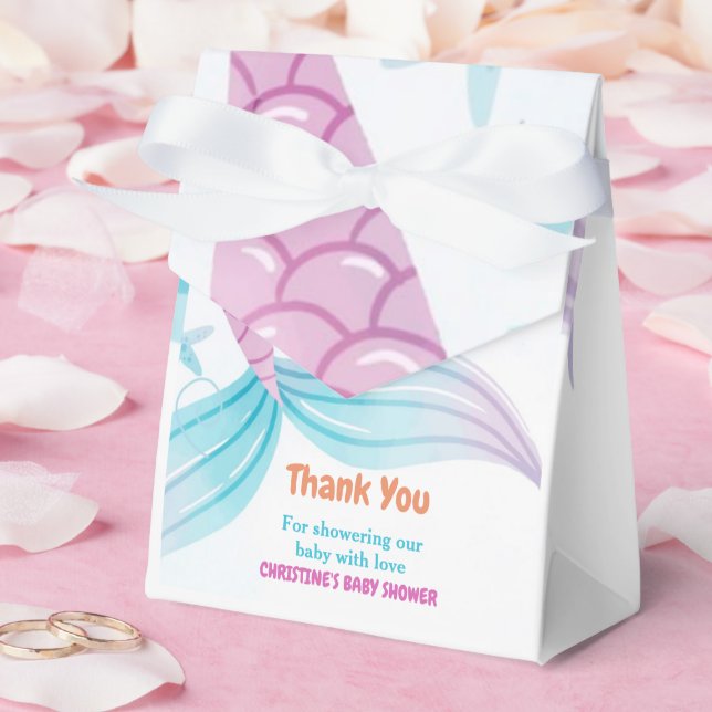 Under the Sea Mermaid Baby shower party Favor Box (Wedding)