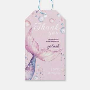 Under the Sea Mermaid Birthday Party Gift Tags