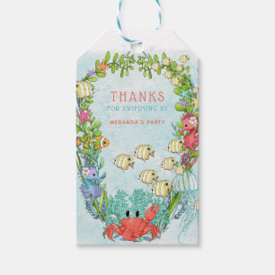 Under the Sea Mermaid Birthday Party Gift Tags