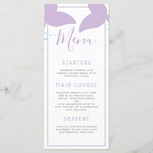 Under The Sea Mermaid Birthday Party Menu