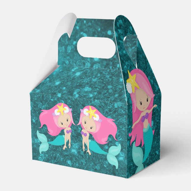 Under the Sea Mermaid Favor Box (Back Side)