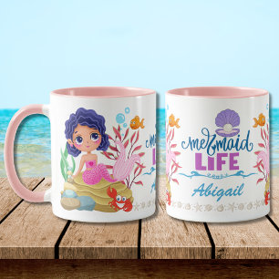 Under the Sea Mermaid Life Personalized Mug