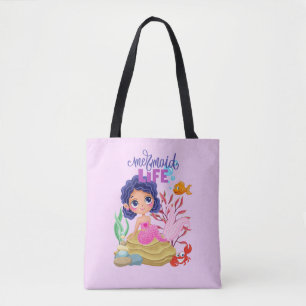 Under the Sea Mermaid Life Personalized Tote Bag