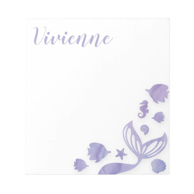 Under the Sea Mermaid Notepad (Front)