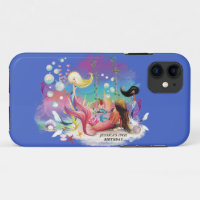 Under The Sea Mermaid Ocean Purple Turquoise