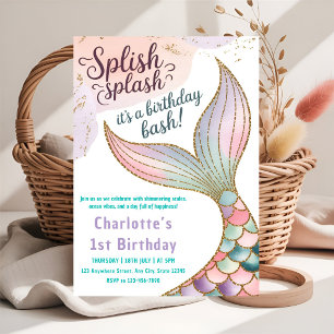 Under the Sea Mermaid Party Invitation
