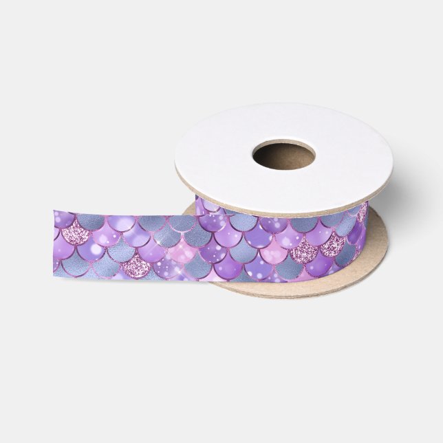Under the Sea Mermaid Scales Satin Ribbon (Spool)