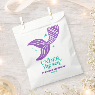 Under The Sea Mermaid Tail Birthday Party Favour Bag