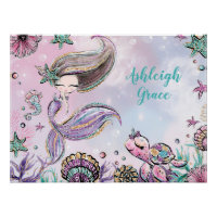 Under the Sea Mermaid & Turtle Nursery Baby Girl