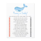 Under the sea - mommy or daddy baby shower game