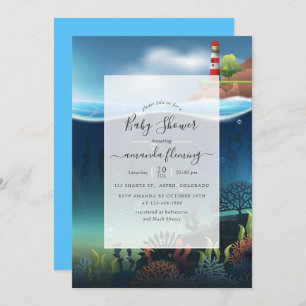 Under the Sea Nautical Baby Shower Invitation