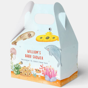 Under The Sea Nautical Marine Baby Shower Favor Box