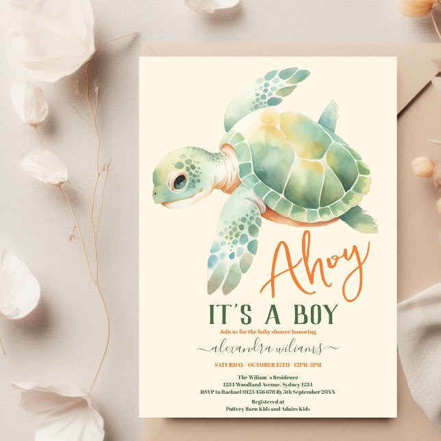 Under the Sea Ocean Animals Baby Shower  Invitation (Creator Uploaded)