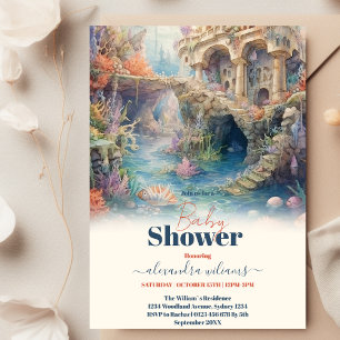 Under the Sea Ocean Animals  Baby Shower Invitation