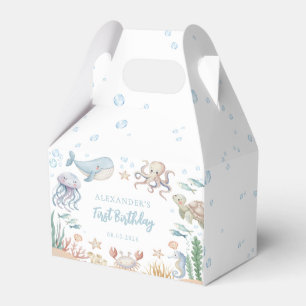 Under The Sea Ocean Animals Birthday Favor Box