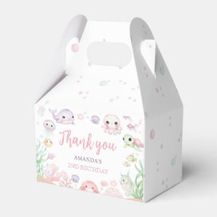 Under The Sea Ocean Animals Birthday Favor Box