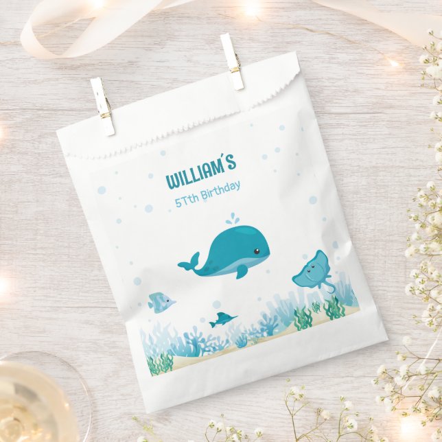 Under The Sea, Ocean Animals Party Favour Bag (Clipped)