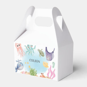 Under the Sea, Ocean Animals, Sea Creatures Favor Box