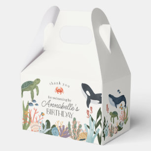 Under the Sea Ocean Birthday Party Favours Favor Box