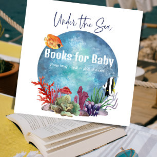 Under the Sea Ocean Fish Game Book for Baby Shower Enclosure Card
