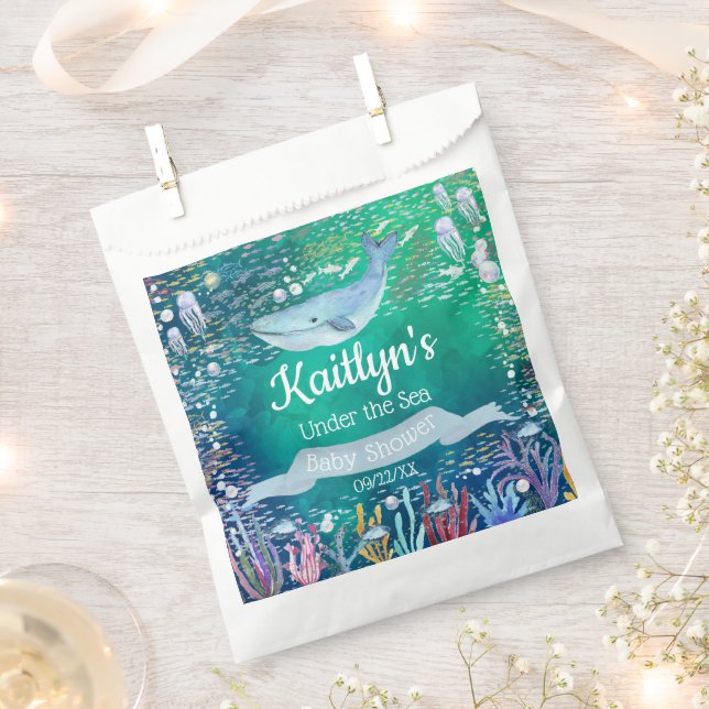 Under The Sea | Ocean Themed Baby Shower Favour Bag (Clipped)