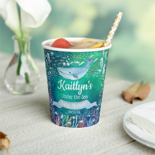 Under The Sea   Ocean Themed Baby Shower Paper Cups