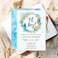 Under the Sea | Oh Boy Baby Shower Invitation