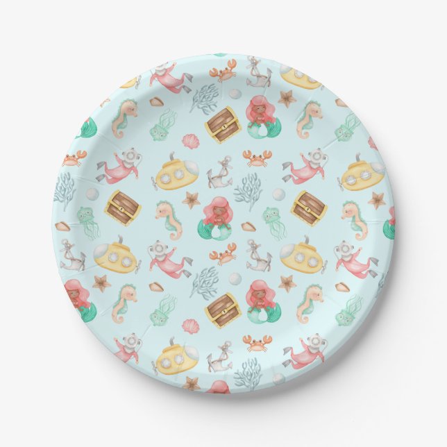 Under The Sea Paper Plate (Front)