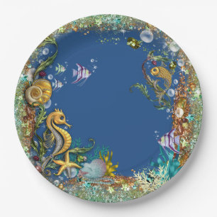 Under The Sea Party Paper Plate