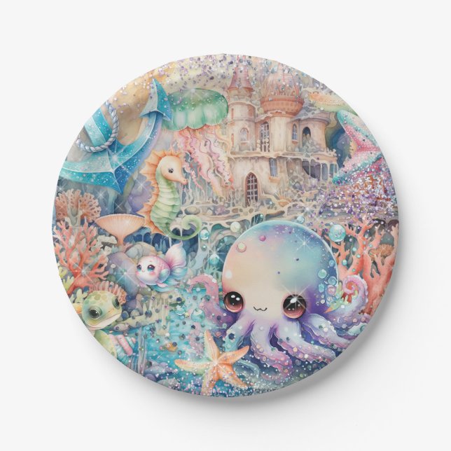 Under the Sea Party Plate (Front)