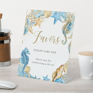 Under the Sea Party & Shower Favours Pedestal Sign