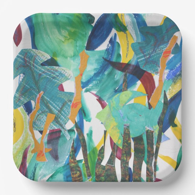 Under the sea party ware, paper plate (Front)