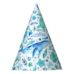 Under the Sea Party Watercolor Hat