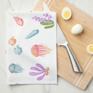 Under The Sea Pattern Kitchen Towel