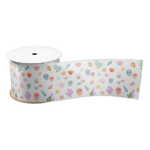 Under The Sea Pattern Satin Ribbon