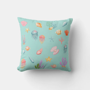 Under The Sea Pattern Throw Pillow